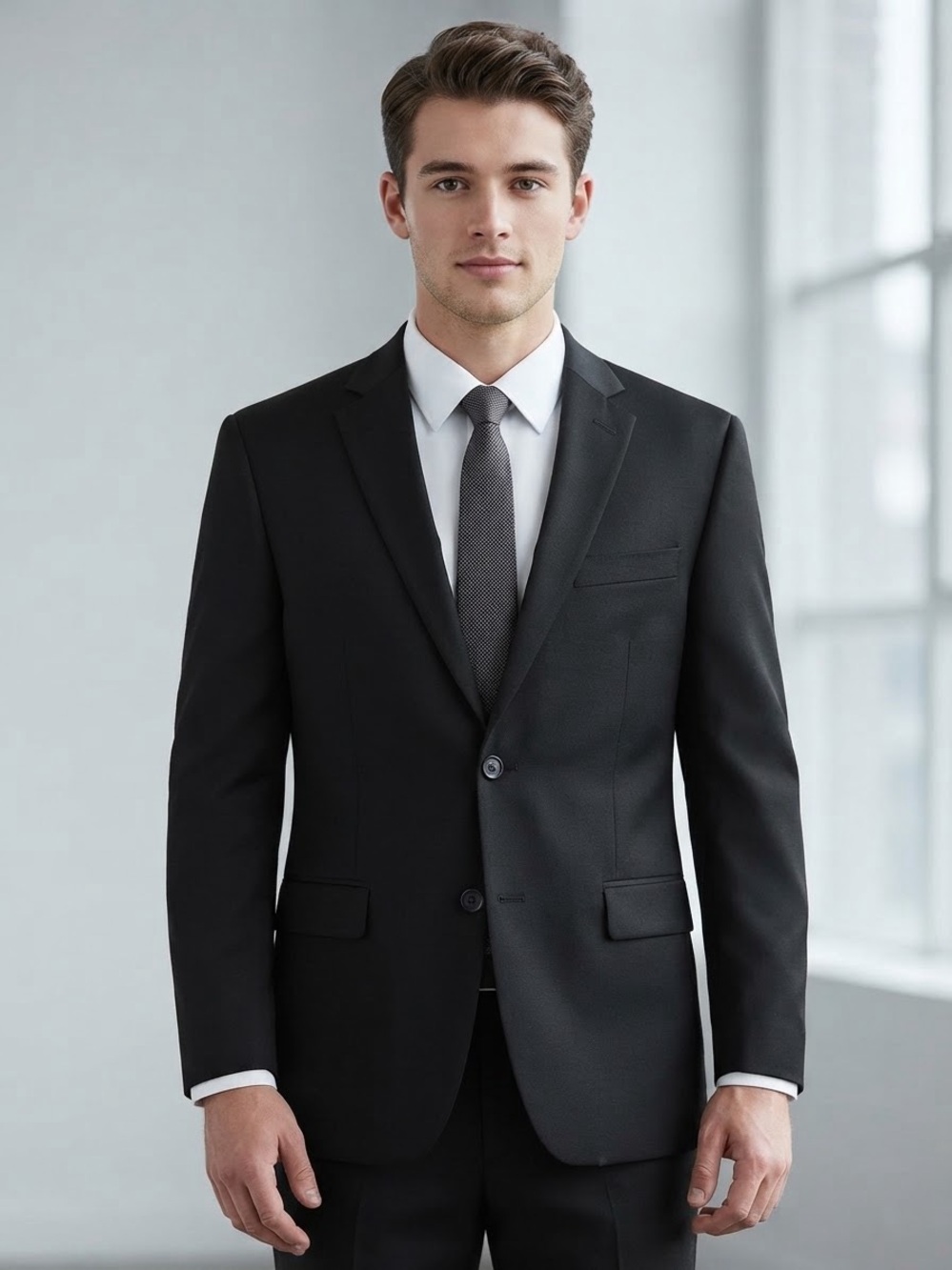 Ralph Lauren Men’s 40S Black Wool Blazer Suit Jacket